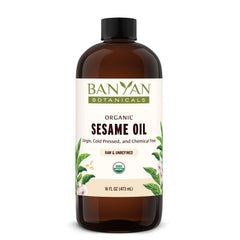 Banyan Botanicals huile de sésame bio bouteille prête à l emploi