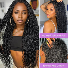 BaodanHair braiding session setup demonstrates easy knotless installation