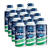 Barbasol Crème à raser Aloe épaisse et riche, vue frontale, pour peau douce.