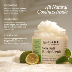 Bare Botanics cucharita de madera incluida facilita la exfoliación sin ensuciar.