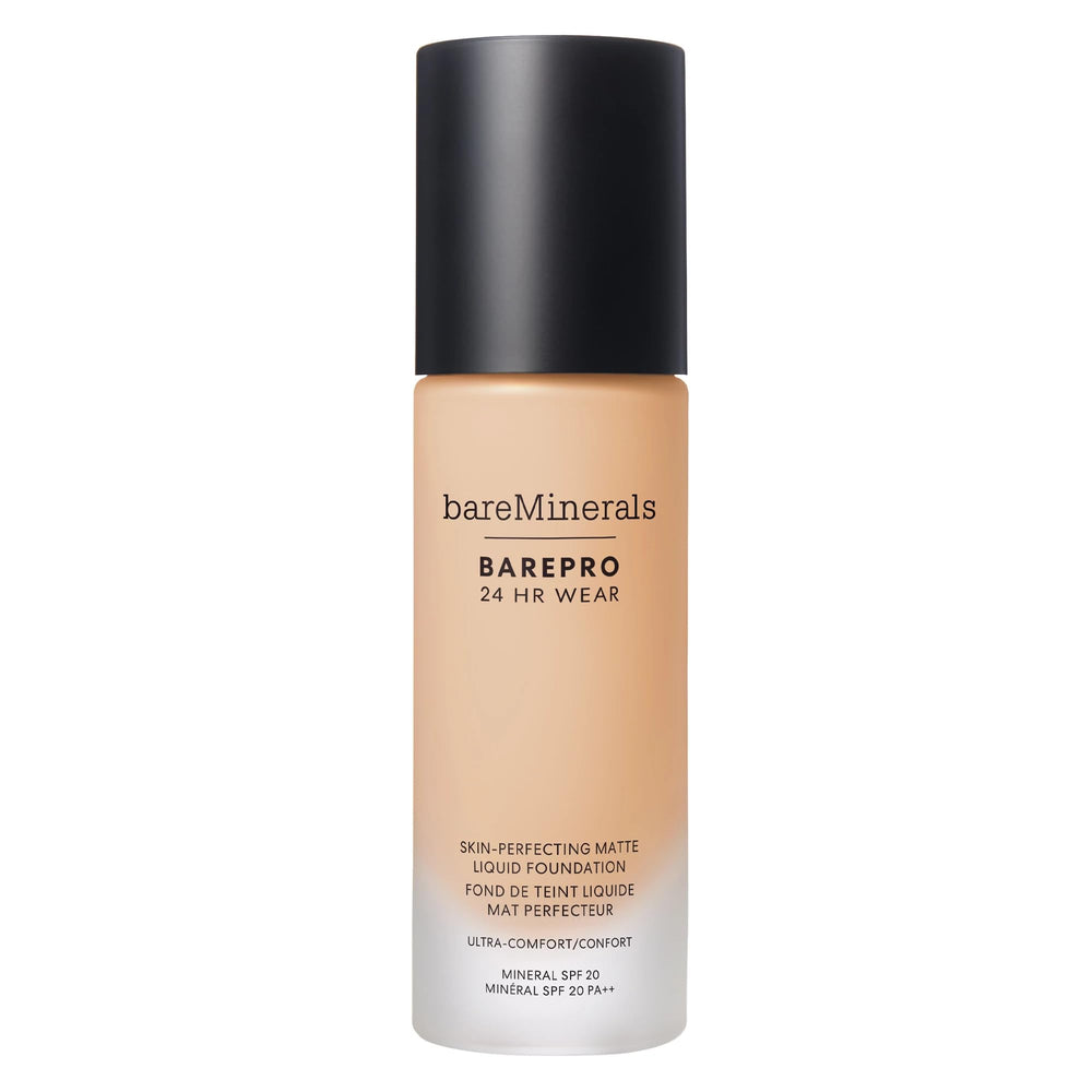botella de bareMinerals Barepro 24HR Matte con cobertura duradera y acabado mate