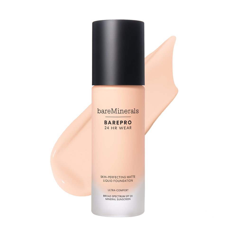 Bareminerals Barepro 24HR: base líquida suave para aplicación y acabado natural.