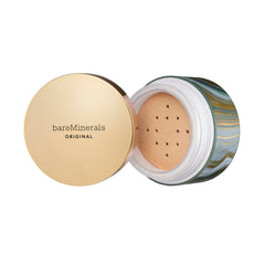 BareMinerals Deluxe Foundation édition limitée fêtes, emballage festif et teinte Light.