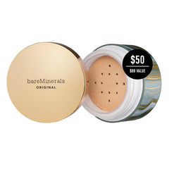 Swatch couleur Light de BareMinerals Deluxe Foundation pour teint naturel.