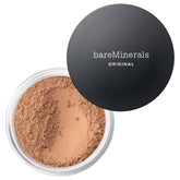 BareMinerals Original polvo suelto tono medio-tan 18, acabado luminoso para piel radiante.