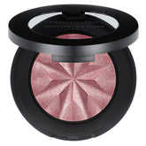 bareMinerals Gen Nude Iluminador Rubor Mauve Glow en compacto, resaltando pómulos con brillo suave.