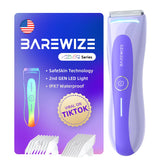 BAREWIZE Bikini Trimmer con luz LED para precisión en zonas sensibles.