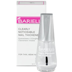 BARIELLE Clearly Noticeable Nail Thickener en capa clara para uñas más resistentes.