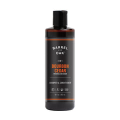Barrel & Oak 2 en 1 champú botella: limpieza suave y nutrición para cabello