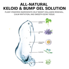 BASE LABORATORIES Keloid Bump Removal Gel frasco de 2 onzas para cuidado en casa