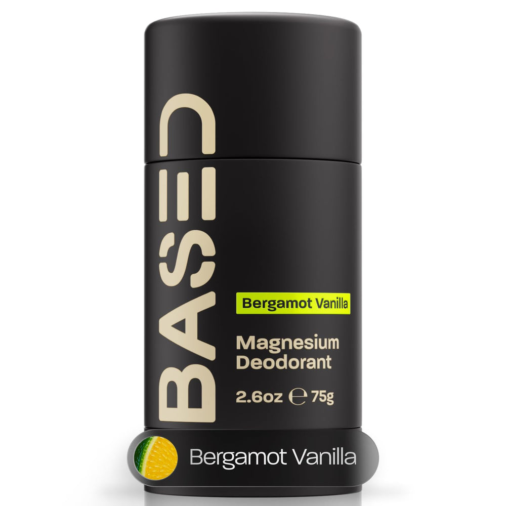 Desodorante BASED BODYWORKS para hombre, envase moderno y seguro para uso diario