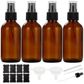 Bastelica frasco ámbar de vidrio 4oz, con protección UV y uso versátil