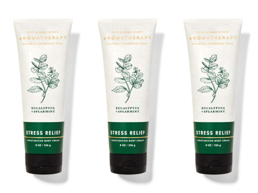 Bath and Body Works crema corporal aromaterapia: eucalipto y menta para relajación.