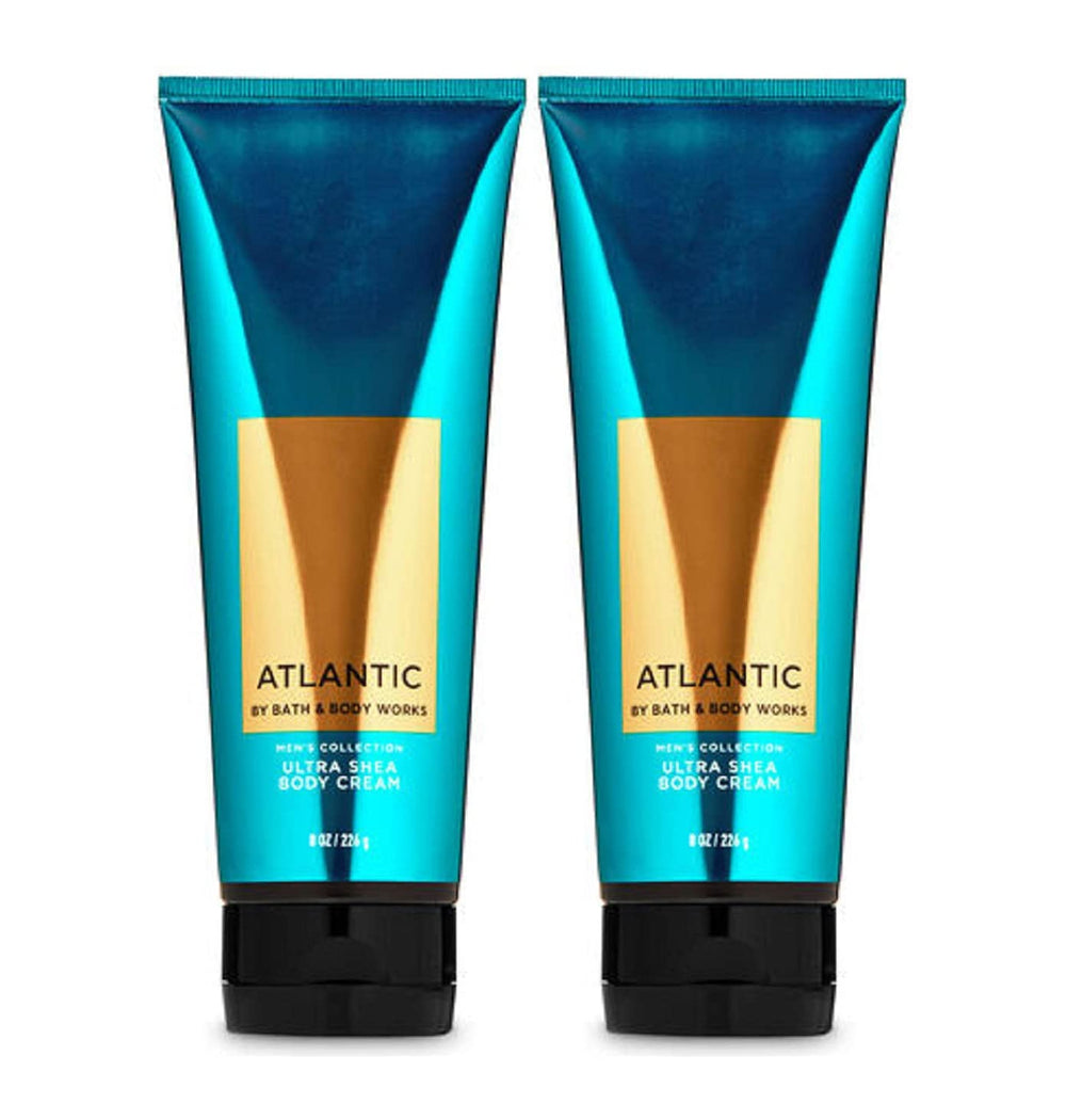 Bath & Body Works Atlantic crema Ultra Shea dúo de 8 oz para piel suave y humectada