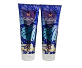 Crema corporal Bath & Body Works Mariposa, diseño de botella mariposa, hidrata la piel con aroma suave