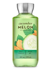 Bath & Body Works Cucumber Melon bottles showcase crisp labels and refreshing scent.