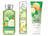Bath & Body Works Cucumber Melon 3pc bundle packaging evokes fresh summer vibes.