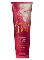 Forever Red de Bath & Body Works, textura crema seda para piel suave y nutrida