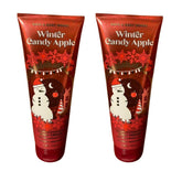 Bath and Body Works regala dos cremas corporales 8 oz Winter Candy Apple para piel suave