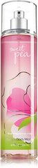 Bath & Body Works Signature Sweet Pea, paquete de dos frascos, aroma envolvente para ocasiones especiales.