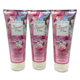 Bath and Body Works Sweet Pea Body Cream bottle shows rich hydration for skin