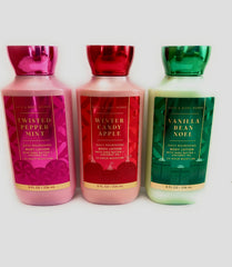Ensemble Bath & Body Works Holiday Traditions : trio de lotions hydratantes pour une peau nourrie.