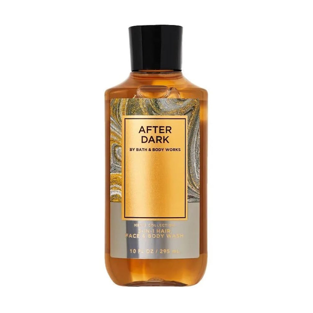 Bath & Body Works After Dark, vertido de la botella para un ritual aromático en la ducha.