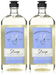 Bath & Body Works Aromaterapia Sueño Lavanda Vainilla, botella con espuma suave para relajación nocturna.