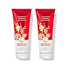 Bath & Body Works Gel de Ducha Hidratante, botella visible, fragancia Flor de Cerezo Japonesa, hidrata la piel.