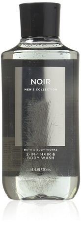 Bath & Body Works Noir frasco 10 oz, diseño elegante, ideal para ducha diaria.