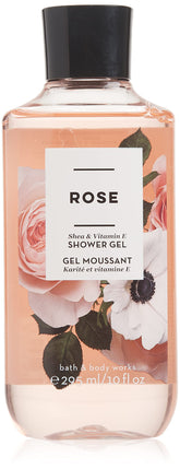Bath & Body Works Rose Shea & Vitamin E Gel de Ducha Rosa para piel suave.