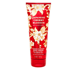 Bath & Body Works Ultra Shea Crema Corporal Cerezo Japonés, hidratación profunda para la piel.