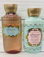 Gel de ducha Bath & Body Works Sweetest Song, espuma cremosa y aroma duradero.