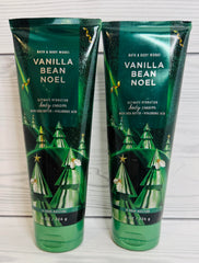 Bath & Body Works Vanilla Bean Noel crema corporal 8oz, aroma dulce para piel nutrida.