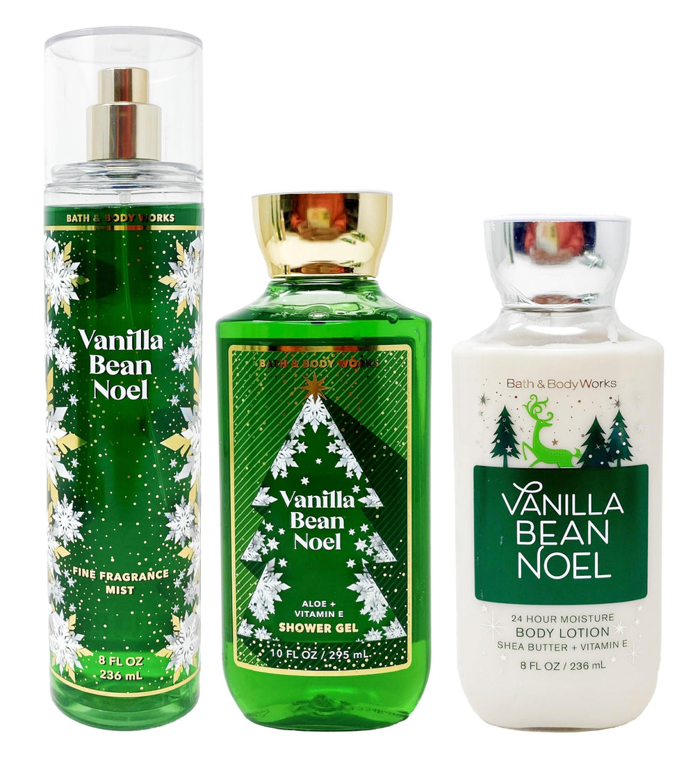 Bath & Body Works Vanilla Bean Noel gel de ducha para piel suave y fragancia envolvente.