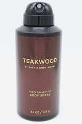 Bath & Body Works Teakwood desodorante corporal, botella frontal, para uso diario y refrescarse