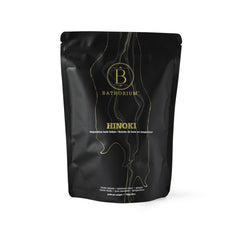 Bathorium Hinoki copos de baño: promueven relajación muscular tras un día largo.
