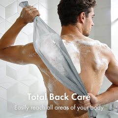 Bathway exfoliating washcloth, tejido de secado rápido ideal para duchas diarias.
