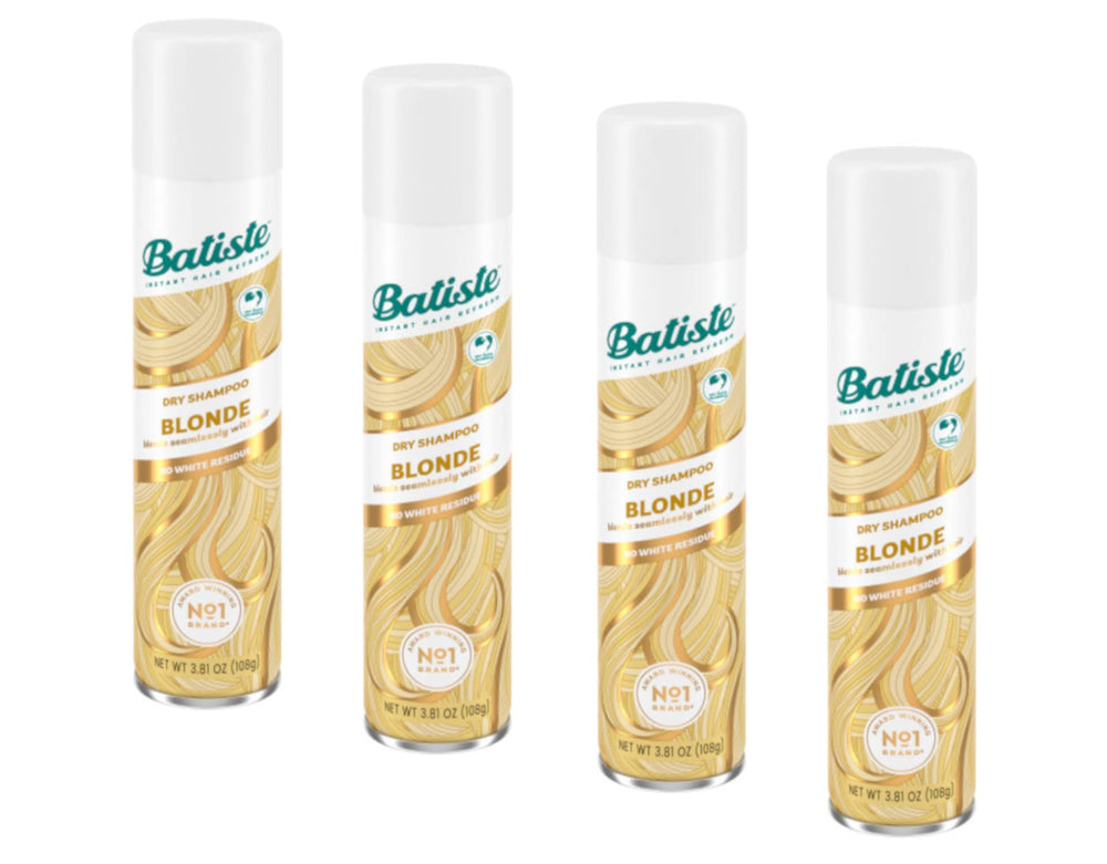 Batiste Blond Brillant, bouteille de shampooing sec, rafraîchit les racines sans eau.