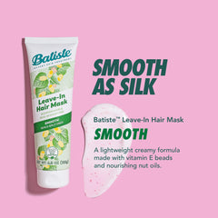 Batiste mascarilla sin enjuague; textura cremosa que nutre y sella la humedad.