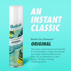 Textura y volumen con Batiste Champú Seco Original para más cuerpo.