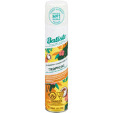 Batiste Tropical champú seco — botella para refrescar entre lavados sin agua.