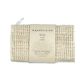 Baudelaire toalla exfoliante de sisal con tacto suave para exfoliación delicada.