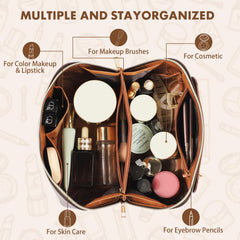 BAYANKALA bolsa con divisor interior para separar cosméticos y aseo.