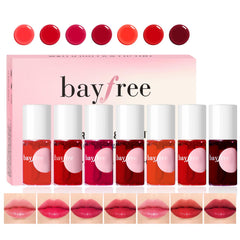 bayfree set de tintes labiales: aplicación suave para labios.