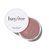 bayfree bálsamo iluminador para mejillas, color natural e hidratación suave.