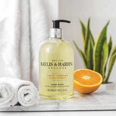 Fragancia Mandarina Dulce y Pomelo con notas cítricas en Baylis & Harding