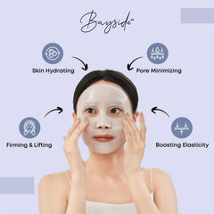 Bayside mascarilla con colágeno: hidratación prolongada para piel más suave.