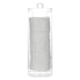 BBDOU organizador de algodon con dispensador acrilico, ideal para acceso rapido durante la rutina.