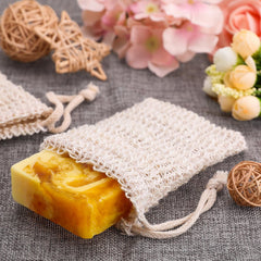 BBTO bolsa jabón beige exfoliante para duchas diarias